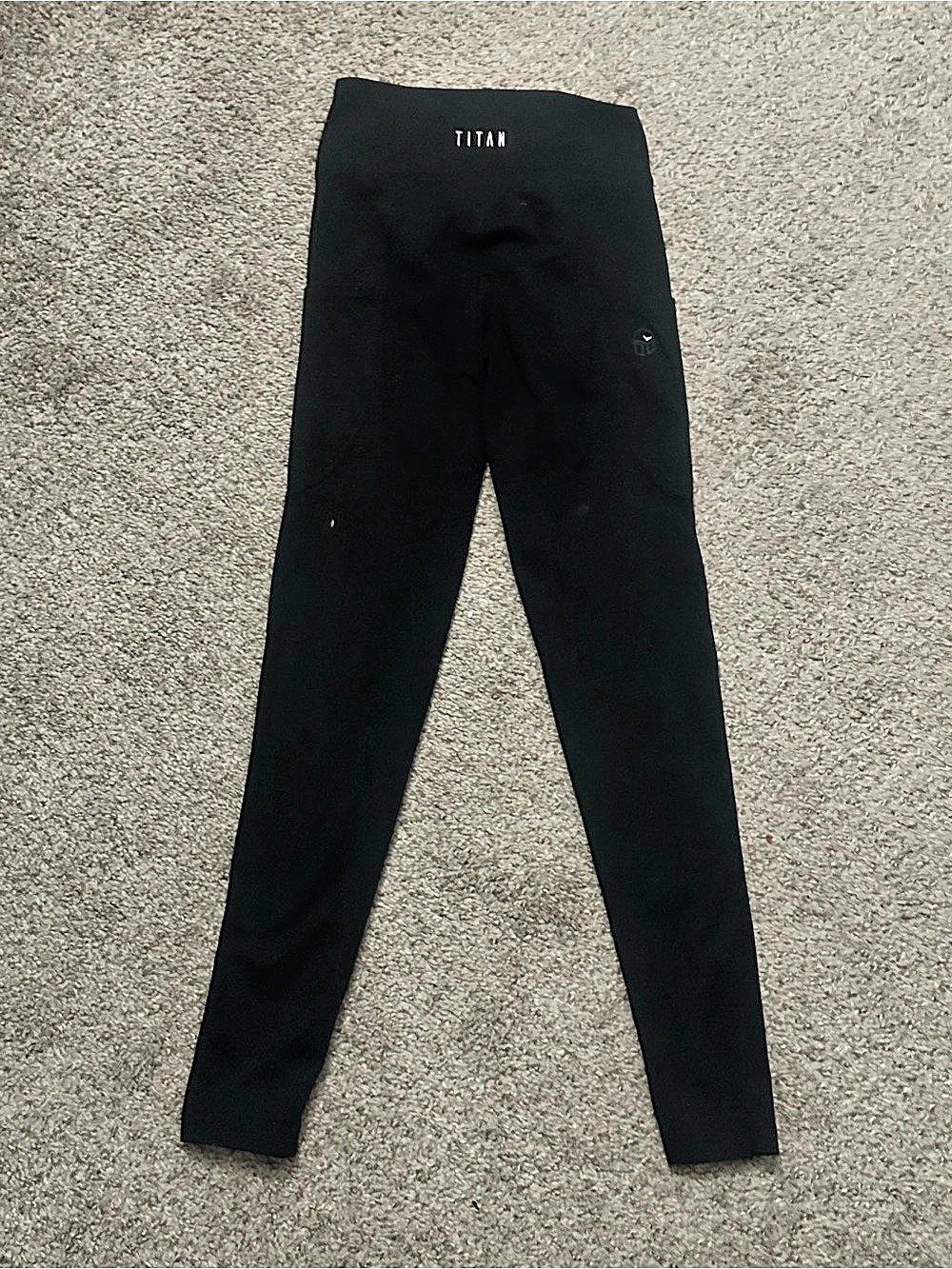 Titan Black Womens Leggings Black Small. Fits like an XS